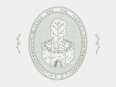 Beatitudes Series #5 - Mt. 5:7 badge bible bible quote christ illustration jesus jesus christ