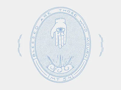 Beatitudes Series #2 - Mt. 5:4 badge bible bible quote christ christian illustration jesus jesus christ quote type typography