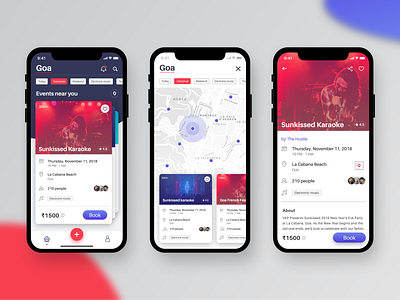 Karaoke Event App app booking design event event app karaoke mobile app music ui ui ux ui ux design ux