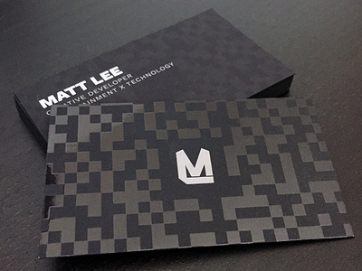 ByMattLee Business Cards branding business card creative developer design freelance marketing print