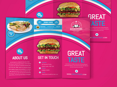 FOOD ,TRIFOLD BROCHURE DESIGN adobe illustrator advertisement design amazing branding brochure design business business card design company corporate creative design design flyer design icon design illustration infographics magazine design packaging design real estate t shirts vectorization