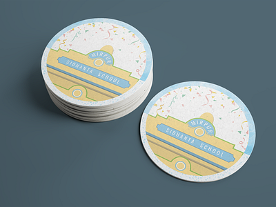 Coaster Design coaster design coasters illustration ingridable vector vintage vintage art vintage badge