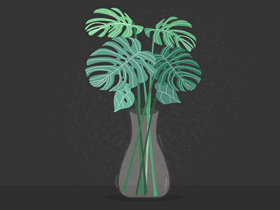 Monstera adobe illustration adobe illustrator adobeillustration art design drawing flat flat design flat illustration flatcharacter flatdesign forest graphic design icon illustration illustrator minimal minimalis sketch vector