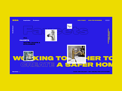 Ikea bath brutalism concept ecommerce furniture home ikea minimalism shop ux ui design