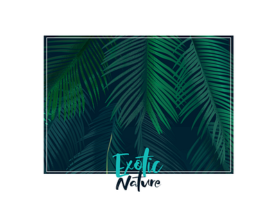 Exotic Nature art green illustration natural plant