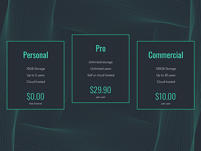 Daily UI Challenge #030 - Pricing app challenge clean daily daily ui daily ui 30 gradient pattern price pricing shop web