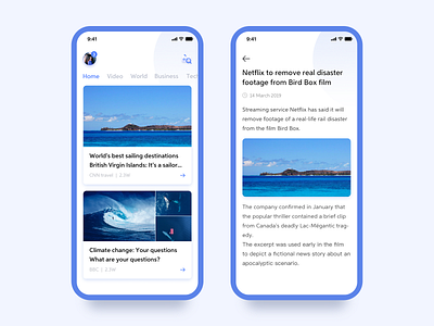News App ui ux 动画 图标 应用 插图 设计