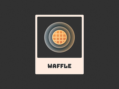 Waffle! biscuit brand branding cake cookie design figma glow gradient honey icon illustration logo logo design mark noise symbol texture waffle waffles