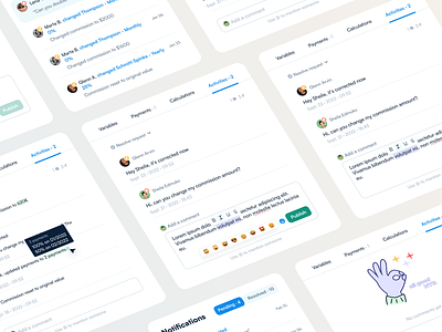 🔔 Activities components branding buttons comment commissions design system fintech form input input field list modal money payments product design saas sales tabs timeline ui elements ui kit