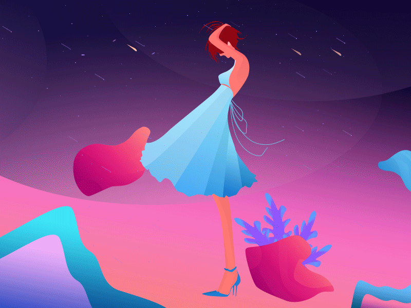 The pursuit of beauty ui，illustration