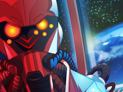 !!Red Alert!! adobeillustration art fantasy fantasyart illustration illustrator irobot robot robotics robots sciencefiction scifi techno technology vector vectorart wacom wacom cintiq