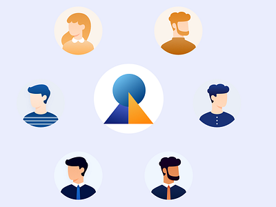 Head portrait ui，illustration