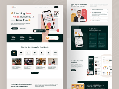 Snaw | E-Course Platform by Nuha Maulana Ahsan 🦅 for Vektora on Dribbble