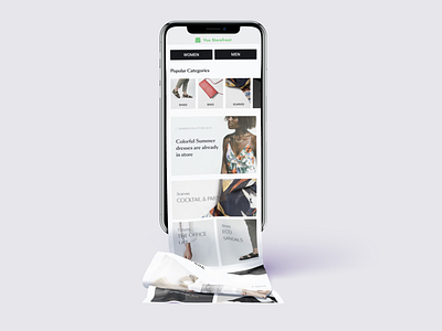 Vue Storefront Mobile app banner branding divante dynamic menu ecommerce grid mobile homepage pwa shop app store store app ux design vue vue.js vuejs