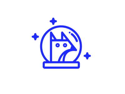 Fox in space fox space star