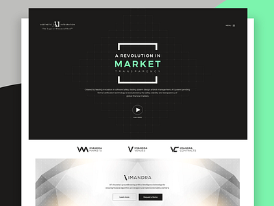 Aesthetic Landing page Exploration landing page web design website