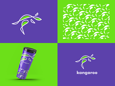 Kangaroo logo concept brand branding design graphic illustration kangaroo logo concept logo typography ui ux vector