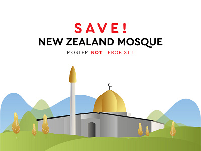 NOW YOU ARE UNDERSTANDING WHO IS THE TERRORIST OF ACTUALLY ! app arabic branding christchurch design gradient green illustration islam islamic logo moslem mosque muslim newzealand pray ui ux vector web