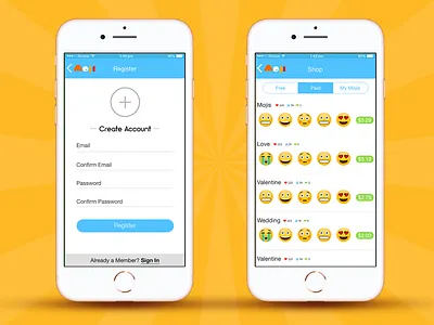 Login - Listing app behance creative custom dribbble form graphic icons interface ios login mobile app smiley trends ui ui concept ui interaction ui library uidesign uiux
