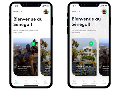 Senegal trapvel's app concept africa dakar discover senegal tourism travel ui ux