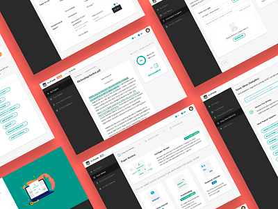 Dashboard Design for Students Tools App admin design plagiarism tools ui ux web webapp