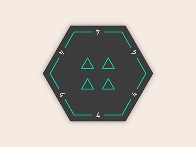 Lifelimitsart 055 / Earth hex app card clean concept dailyui design flat game hexagon idea illustration material minimal minimalism mobile simple tile ui ux vector