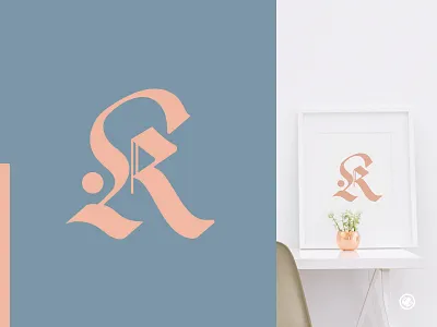 R Monogram brand branding branding identity clean creative design geometrical gothic logo logo design manipulation mark minimal monogram pink shape strong symbol tattoo type