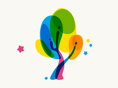 Tree illustration bodrum branding city icon colored design flat icon illustration vector