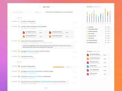 Notification Center calendar calendar app calendar design chronicle file upload flat flat design interface design interface design templates interface designer notification notification center statistic statistics time line timeline ui ux design ux ux designer web