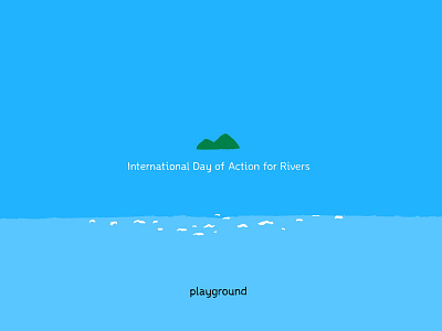 Action for Rivers action day design illustration international river