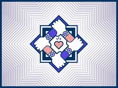 "The anatomy of friendships" cover 2d customer service design illustration illustrator marketing sort of flat art vector