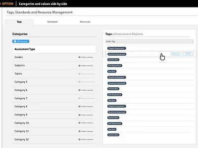 Manage Tags Option 1/3 add data entry table table design tags