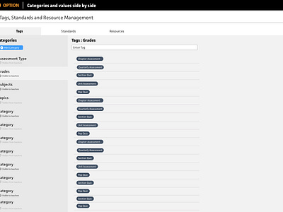 Manage Tags 3/3 add tags data entry form builder interface table design tags wireframe