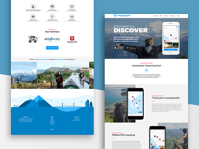 Journey Driven Website backpacker app gps tracker gps tracker app illustration journey driven map app mobile travel app offline gps offline travel tracker responsive design solo travel app travel app travel blog travel journal travel tracker ux ui web design