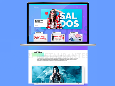 Palácio do gelo website landing page layout ui ux web design