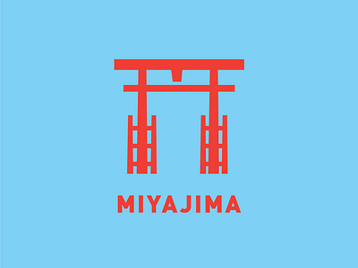 Miyajima Otorii buddhism design futurecommanddesignoffice hiroshima illustration logo miyajima otorii shrine vector