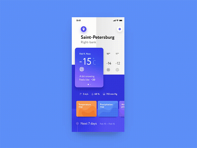 Weather App concept