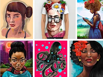 Procreate illustrations commuteartist digital drawing illustration