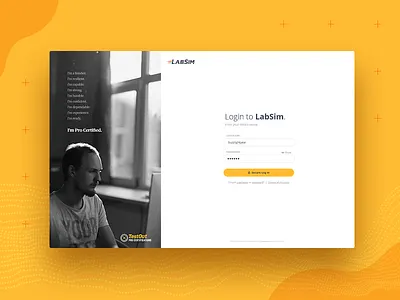 Web App Login interface login screen saas software ui ux design