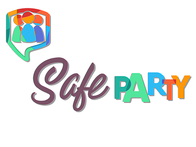 Safe PARTY logo branding design lettering logo logotype sb creative studio vector