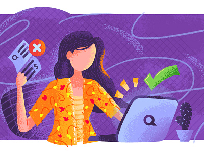 Go Digital color colorful illustration modern painting
