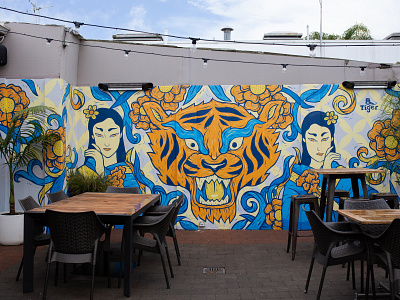 Latitude 37 mount maunganui mural painting tauranga