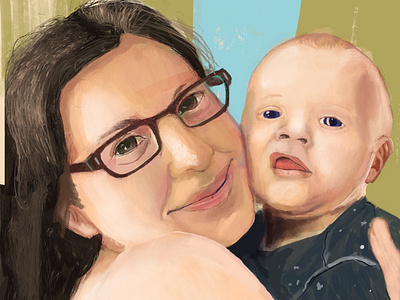 Kellie N Ollie illustration portrait portrait art