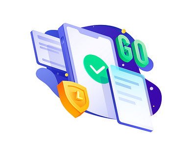 Test pass blue design icons ui vector