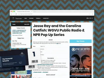 EVENTS - THE PYRAMID SCHEME bar concert events front end design front end dev grand rapids local business local music michigan venue web deisgn web development
