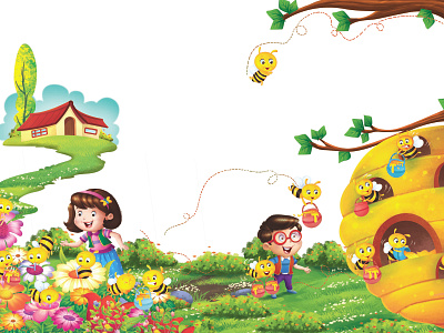 Busy Bee 2dcartoon 2dillustration animation artforkids branding childrensbookillustration creativelearning design fun time illustration illustration art kdpillustrator kidsactivityart logo paintingfun pandaart preschoolillustration ui