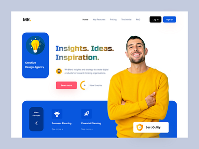 Website Design : landing page by Masud Rana on Dribbble