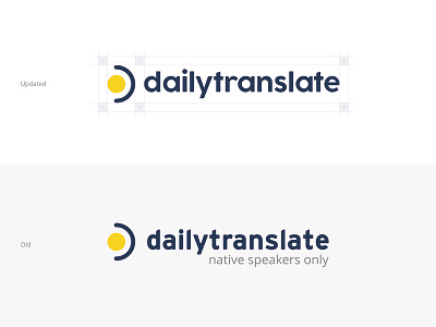 dailytranslate updated logo blue branding creative dailytranslate design identity language logo new pro professional re design rebrand translate translation translation services typography updated