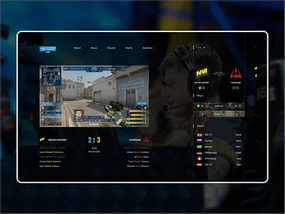 IEM Katowice 19 concept cs go cybersport design game tournament ui ux