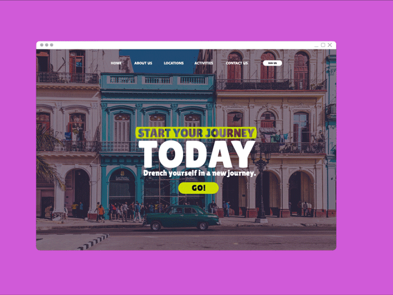 Travel App animation illustration stylish transition travel webdesign website